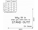Why Fit in Quotes Wall Decal Motivational Vinyl Art Stickers
